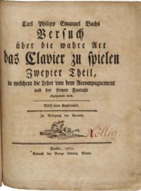 Cpe bach essay on the true