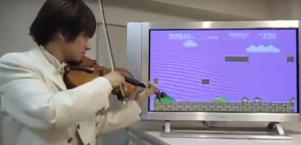 super mario violin